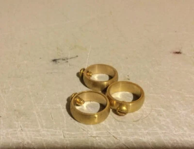Weathervane Brass Retainer Ring with Set Screw for 3/4" Rods - Lot of 3 - Image 1 of 4