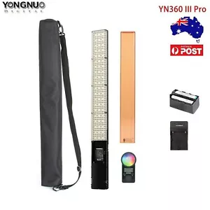 YONGNUO YN360 III Pro 3200K-5600K Brighter RGB LED Video Light Stick w/ Battery - Picture 1 of 8