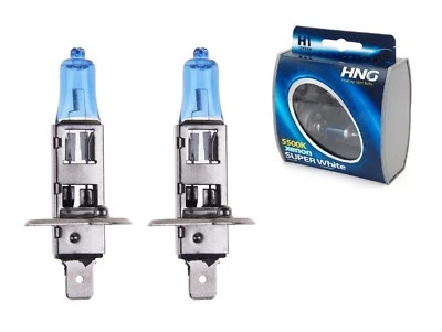 H1 55w 5500K Super White Xenon 448 Head Light Bulbs 12v Road Legal Long Life New - Image 1 of 3
