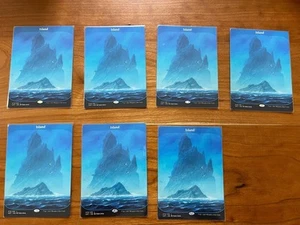 Mtg Unstable Basic Land Island Set Of 7 - Picture 1 of 1