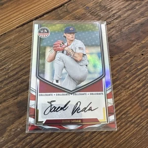 2025 Panini Stars and Stripes Jacob Dudan #NTS-JD Auto Red /99 - Bild 1 von 2