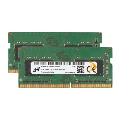 Micron 2x 8GB 1RX8 PC4-19200 DDR4 2400T 1.2V SODIMM Laptop Memory RAM Intel" - Image 1 of 4
