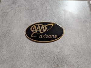 NEW NOS AAA Arizona Car Auto Trunk Lid Emblem Badge Ornament Sticker Gold Black - Bild 1 von 2