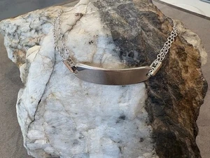 Bracciale Clogau Gallese Argento e Oro Rosa 9ct Cariad Bar Sterling 15,5/17/19cm - Foto 1 di 12