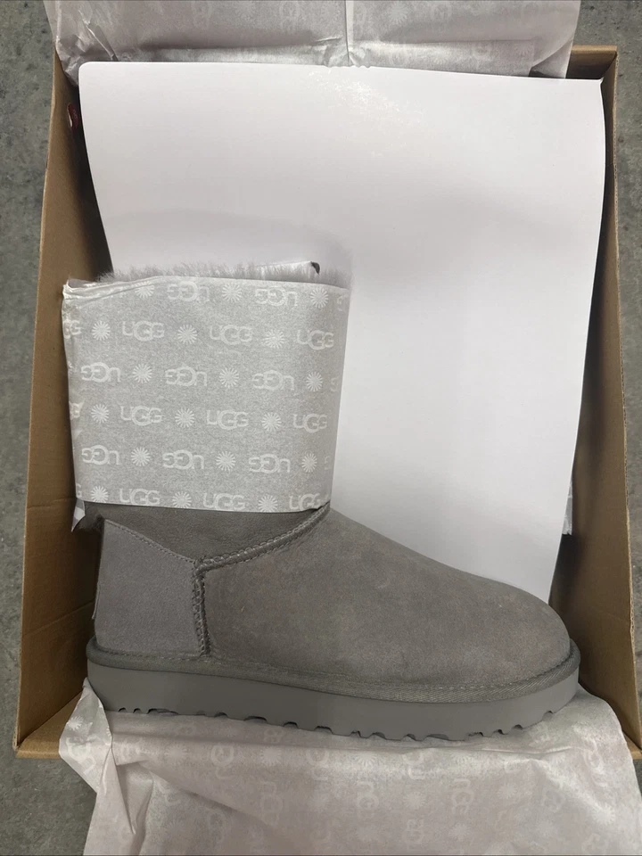 ugg mini bailey bow ii Diagonal Stripes Size 9 Gray  - Image 1 of 4