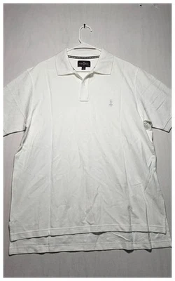 Black Brown 1826 Polo Shirt Men’s Large White – Short Sleeve Casual NWOT - Image 1 of 3