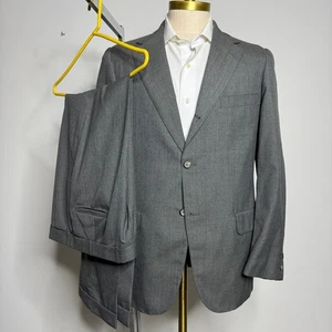 Brooks Brothers 346 Grau Wolle Zweiteiler Anzug 41R 32W Herrenbekleidung Business - Bild 1 von 13