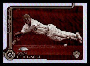 2025 Topps Chrome #107 Nico Hoerner Sepia Refractor - Picture 1 of 2