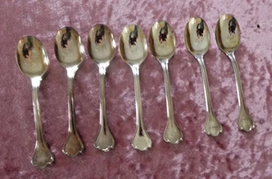 Robbe & Berking - 7 Mokkalöffel - 11 cm - Glücksburger Faden - Silber 150 - - Picture 1 of 1
