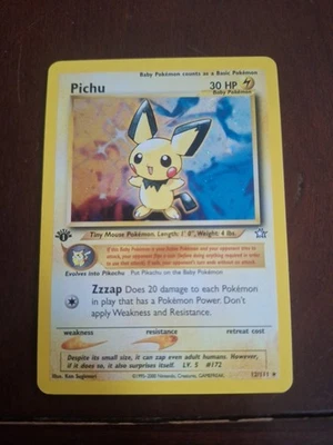 Pokémon TCG— Pichu 12/111 - 1st Edition - Neo Genesis Holo Rare NM/LP - Image 1 of 4
