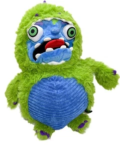 RARE Greg The Zombie Green And Blue Plush Complete Dinosaur Outfit W/ Organs 21" - Picture 1 of 15