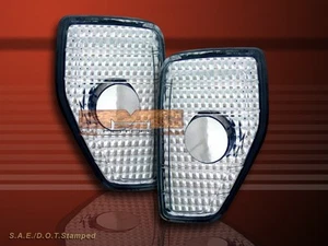 06 07 08 09 10 HUMMER H3 FRONT CLEAR SIDE MARKER LIGHTS - Picture 1 of 2
