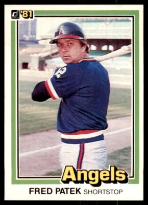 1981 Donruss Baseball Card Fred Patek California Angels #170 - Image 1 of 2