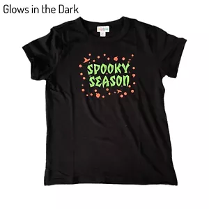Size 10 KIDS LuLaRoe HALLOWEEN PARKER TEE ~ SPOOKY SEASON ~ Black T-shirt; nwt - Picture 1 of 7