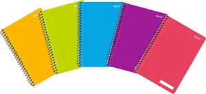Quill, Notebook, 70Gsm, PP, A5, 200 Pages, Pack 5, Assorted - Picture 1 of 12