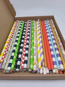 ECO Biodegradable Paper Drinking Straws (80 Pack) - Picture 1 of 24