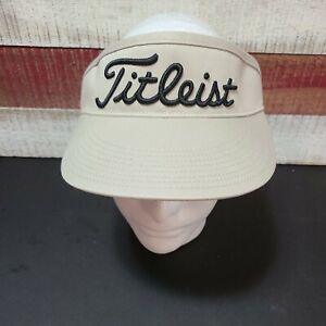 Titelist Unisex Visor New W/out Tags. adjustable strap, beige color, embroidered