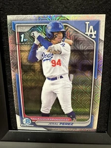 2024 Bowman Chrome Mega Mojo 1st Bowman Jeral Perez Refractor BCP-158 - Picture 1 of 2