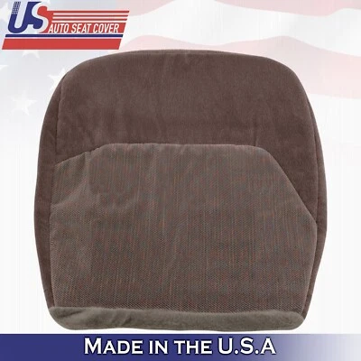 1996 1997 For Ford F150 F250 F350 XLT Front Driver Bottom Cloth Seat Cover Tan - Image 1 of 4