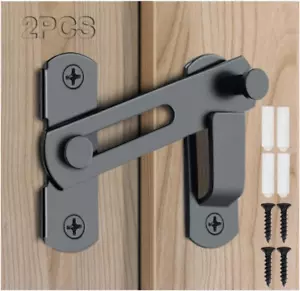 2PCS Barn Door Lock, 180 Degree Flip Sliding Barn Door Latches, Gate Latch for  - Picture 1 of 12