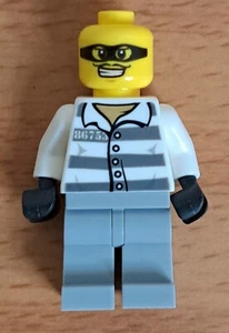 LEGO City Police Jail Prisoner Minifig Minifigure - Picture 1 of 2