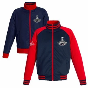 Washington Capitals JH Design Stanley Cup Champions Reversible Track Jacket - Picture 1 of 4