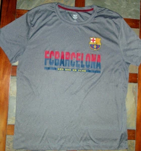 Camiseta de Fútbol FCB Barcelona Mercancía Oficial Camiseta Gris XL USADA EN EXCELENTE ESTADO - Imagen 1 de 6