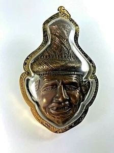HOLY BRASS LERSI TAFIRE NAROD HERMIT PENDANT LUCK  FETISH TALISMAN THAI AMULET $ - Picture 1 of 12