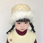 Baby Girl Faux Fur Hat Kids Bucket Hat Winter Beanie Cap Russian Cossack Cap