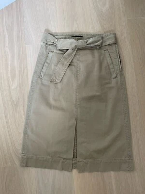 J Crew Women’s Utility Skirt with Self Tie Belt Size US 2 UK  6 - Image 1 of 4