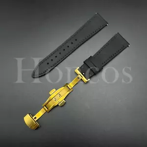 18-22 MM Vintage Leather Watch Band Strap Clasp Quick Release Fits Casioak Black - Picture 1 of 4