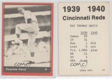 1977 TCMA 1939-40 Cincinnati Reds Peaches Davis #13