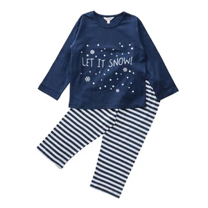 Funkrafts Blue Typography Printed Cotton Kids Night Suit/Lounge Wear/Sleepwear - Picture 1 of 8