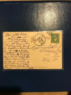 Post stamps 1 C Benjamin Franklin Postcard "To my sweetheart", dated 1913 - Image 1 of 3