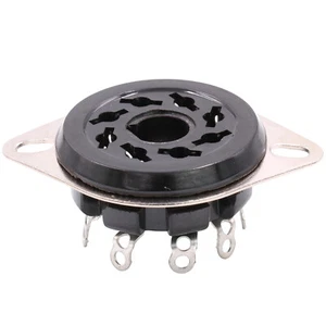 10PCS 8Pin Octal Vacuum Tube Socket For 6SN7 EL34 274B 6L6 KT88 Chassis MountFKE - Picture 1 of 7
