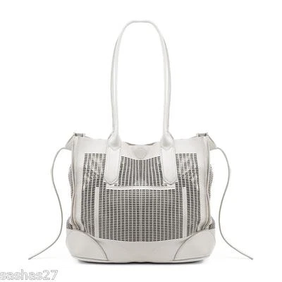 Bolso de Mano Linea Pelle Preston Cuero Hueso Blanco Hueso Grande Nuevo con Etiquetas Foto 1 de 4
