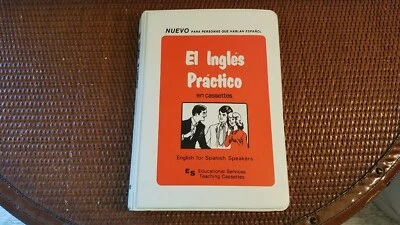 English For Spanish Speakers 2 Cassettes Set 1981 Vintage EL INGLES PRACTICO - Image 1 of 4