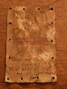 Antique Vintage Leather Postcard - Comedy - Things are coming my way 1905 Philly - Picture 1 of 8