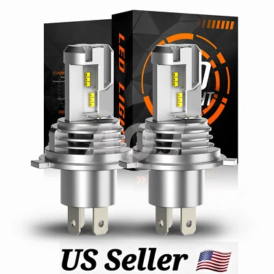 For Chevrolet C10 C20 C30 1981-1986 H4/9003 LED Headlight High-Low Lamp Bulbs - Image 1 of 4