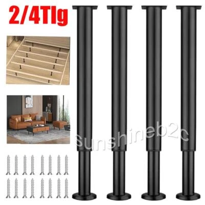 2/4 Stk Tischbeine Eisen Optik 72-110cm Sehr Stabil Tischfüße Höhenverstellbar - Bild 1 von 4