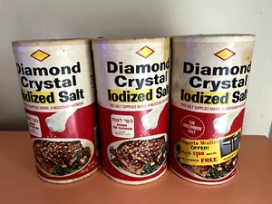 You Choose! Vintage Diamond Iodized Salt 26 Oz Cardboard W/ Paper Label - Picture 1 of 11
