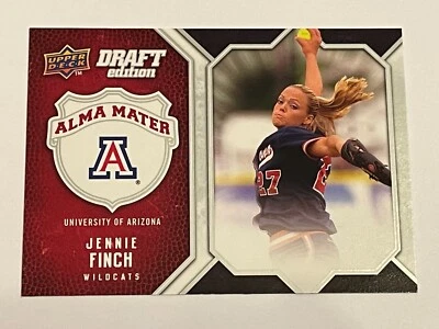 2009-10 UD Draft Edition Basketball Alma Mater - Jennie Finch - Arizona Softball - Image 1 of 2