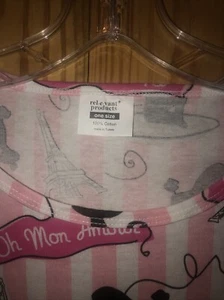 Relevant Products Women's Short Sleep Shirt/ Nightgown ~ One Size Nwot - Picture 1 of 5