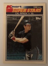 1990 Topps Kmart Super Stars Cal Ripken Baseball Card #20 Orioles HOF Mid-Grade