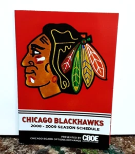 2008 2009 Chicago Blackhawks Foldout Schedule Patrick Kane vtg - Picture 1 of 7