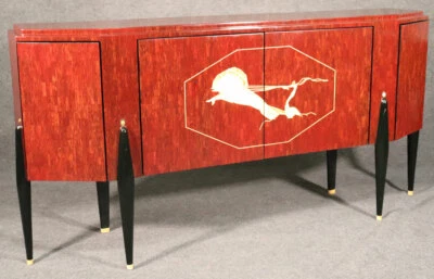 Italian-Made Ruhlmann Art Deco Replica Mahogany Sideboard Buffet - Image 1 of 4