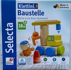 Selecta Klettini Holzspielzeug Baustelle Klett Kleinkind Stapelspielzeug 62075