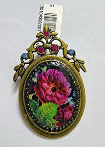 Brooch Lovely Jewelry Michal NEGRIN Crystal flowers Israel #2 - Picture 1 of 6