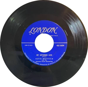 David Whitfield, My September Love, 1956 London 45 - Imagen 1 de 4