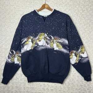 Vintage Angels Graphic Sweatshirt Celestial Pullover Crewneck Top Size M - Picture 1 of 5